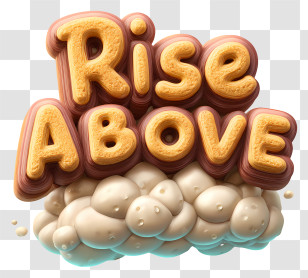 Rise Above - Rise Above Motivational Text Transparent PNG