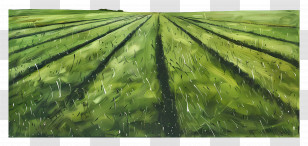 Pasture Field - Lush Green Field Transparent PNG