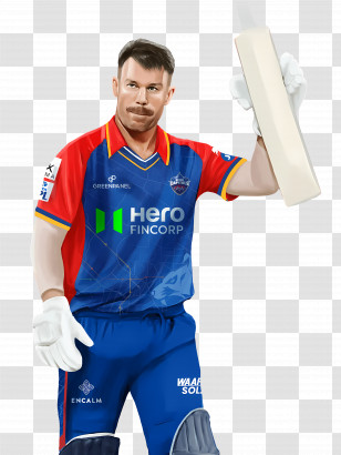 Delhi Capitals - Cricketer Holding Bat Transparent PNG