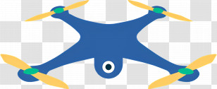 Drone - Illustration Of A Modern Drone Transparent PNG