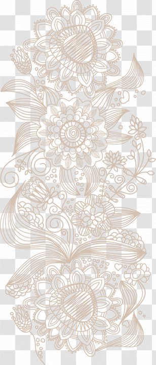 Euclidean Vector Wallpaper - Visual Arts - Flower Pattern Transparent PNG