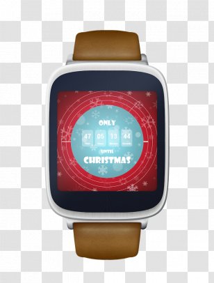 Asus ZenWatch Smartwatch Android Clock - Watch Accessory - Christmas Countdown Transparent PNG