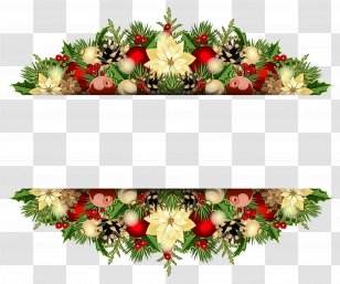Watercolor Christmas Wreath - Holiday Ornament - Pine Family Fir Transparent PNG