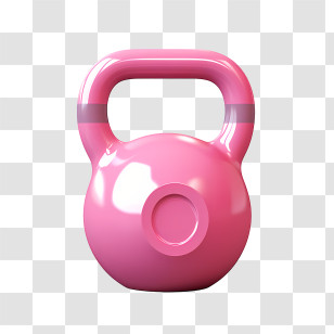 Kettlebell
 - Pink Kettlebell For Fitness Training Transparent PNG