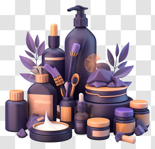 Skin Care Product - Cosmetic Bottles And Jars Transparent PNG