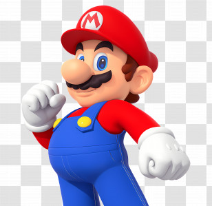Mario - Cartoon Character With Dice Transparent PNG
