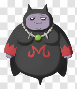 Marba - Mysterious Cartoon Character In Black Outfit Transparent PNG