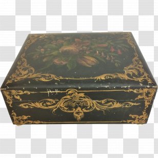 Rectangle Brown - Hand Painted Flower Box Transparent PNG