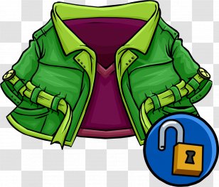 Club Penguin Jacket Clothing Outerwear Letterman - Leather - Coat Transparent PNG