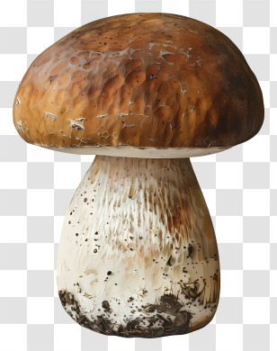 Boletus Mushroom - Realistic Mushroom Illustration Transparent PNG