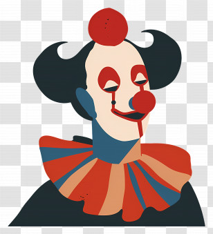 Clown - Colorful Clown Illustration Transparent PNG