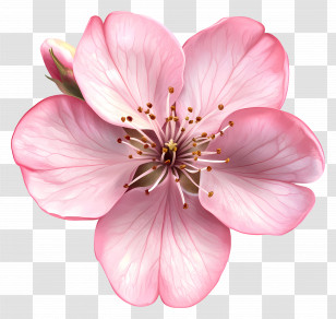 Flower Banner - Pink Flower Transparent PNG