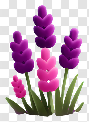 Purple Elements - Colorful Flowers Illustration Transparent PNG