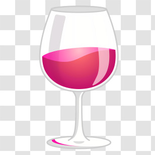 Wine Glass - Wine Glass With Red Wine Transparent PNG
