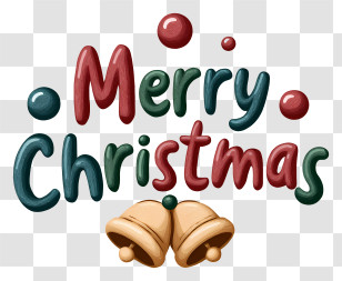 Merry Christmas Lettering - Merry Christmas Hand-Lettered Badge Transparent PNG