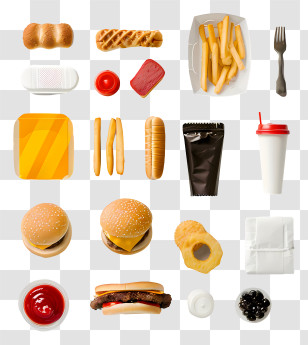 Fast Food - Fast Food Items Collection Transparent PNG