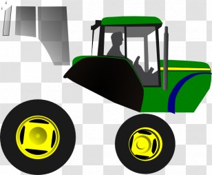 John Deere Farmall Case IH Tractor Clip Art - Yellow - Ck Vector Transparent PNG