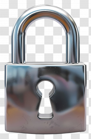 Padlock - Metal Padlock With Keyhole Transparent PNG