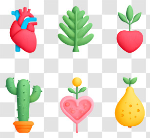 Health Disease Care - Colorful Icons Of Nature And Health Transparent PNG