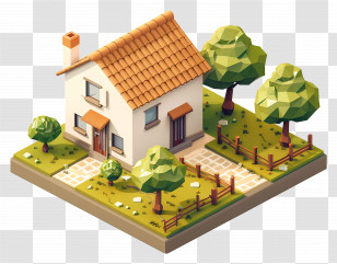 House Real Estate - Small Countryside House Illustration Transparent PNG