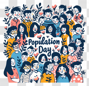 World Population Day - Population Day Celebration Illustration Transparent PNG