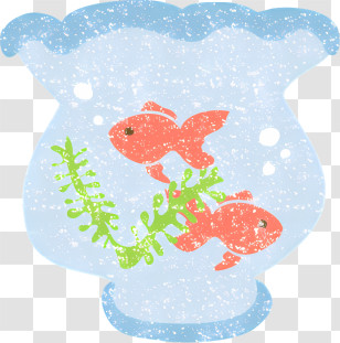 Icon - Fish Bowl With Goldfish Transparent PNG