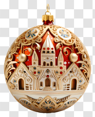 Ornament - Intricate Christmas Ornament Transparent PNG