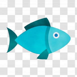 Fishing Cartoon - Turquoise - Pomacentridae Bonyfish Transparent PNG