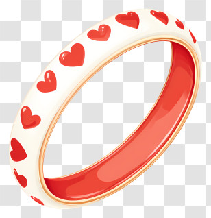 Wedding Ring - Heart Patterned Bracelet Transparent PNG