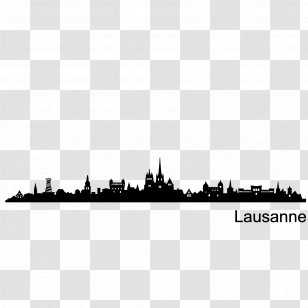Silhouette Building Architecture - Monochrome Photography - Of City Transparent PNG