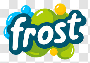 Frost Logo - Cute Frost Script Badge Transparent PNG