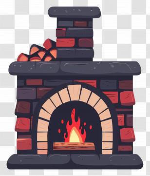 Fireplace - Cozy Fireplace Illustration Transparent PNG