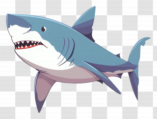 Cartoon Shark - Cartoon Shark Illustration Transparent PNG