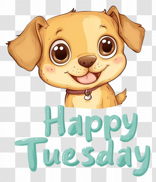 Happy Tuesday - Happy Dog Greeting Tuesday Transparent PNG