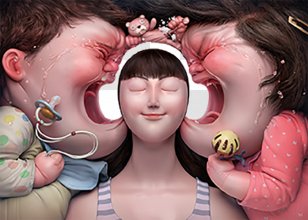 Hong Kong Paul Chan JBL Advertising Cheil Worldwide - Cartoon - Bear Child And Mother Transparent PNG