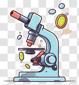 Cartoon Microscope - Microscope Illustration Transparent PNG