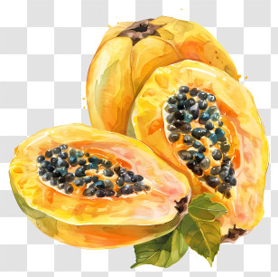 Papayas - Tropical Papaya Fruit Transparent PNG