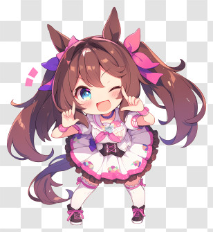 Umamusume Pretty Derby - Chibi Idol Horse-girl Transparent PNG