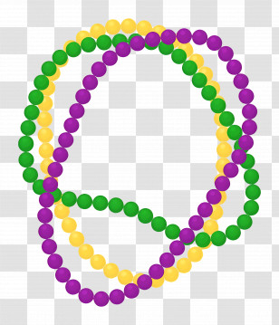Mardi Beads - Colorful Beads For Festive Celebration Transparent PNG