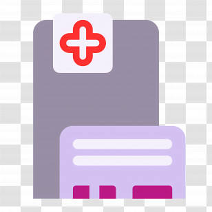 Hospital Emoji - Medical Document Icon Transparent PNG