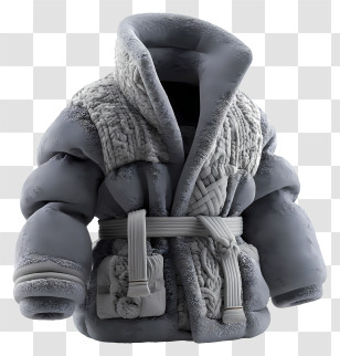 Winter Coat - Gray Winter Jacket Illustration Transparent PNG