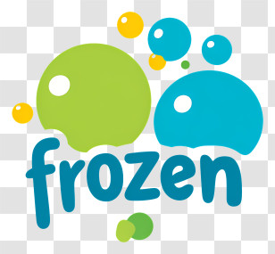 Frozen Logo - Playful Frozen Bubble Logo Transparent PNG