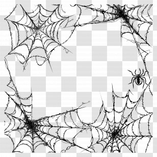 Cobweb - Creepy Spider Webs For Halloween Transparent PNG