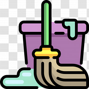 Cleaning Mop - Mop And Bucket For Cleaning Transparent PNG