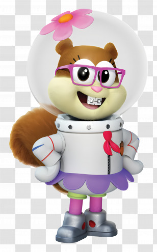 Sandy Cheeks - Squirrel In Space Suit Transparent PNG
