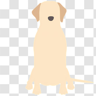 White Dog - Cartoon Dog Silhouette Transparent PNG