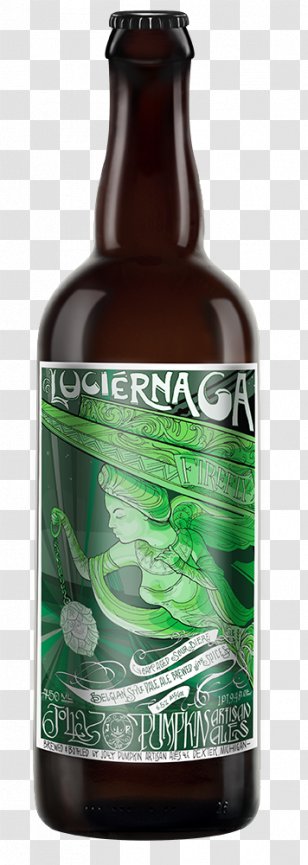 Jolly Pumpkin Artisan Ales Beer Bottle Pale Ale - Alcoholic Beverage Transparent PNG