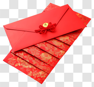 Chinese New Year - Decorative Red Envelopes For Lunar New Year Transparent PNG