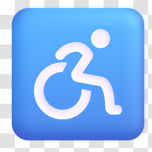 Wheelchair Symbol Emoji - Wheelchair Accessibility Symbol Transparent PNG