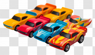 Hot Wheels - Colorful Toy Cars Collection Transparent PNG